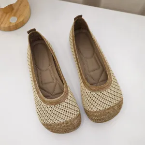 Nanccy Weaving Breathable Loafers  Comfortable Walking Casual Flats Shoes WF11
