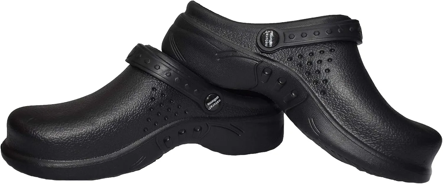 Natural Uniforms Ultralite Women's Clogs with Strap, Nursing Medical Work Mule