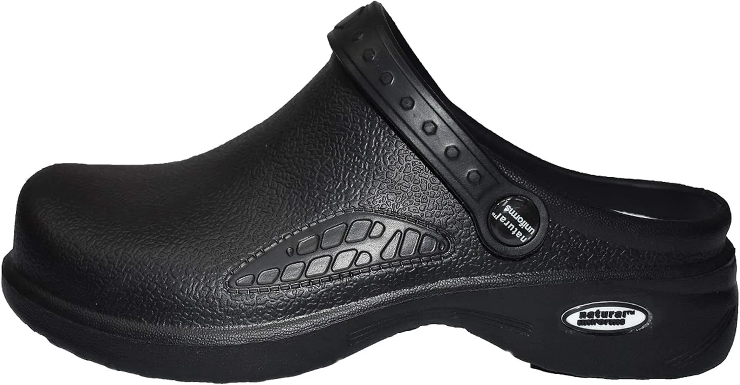 Natural Uniforms Ultralite Women's Clogs with Strap, Nursing Medical Work Mule