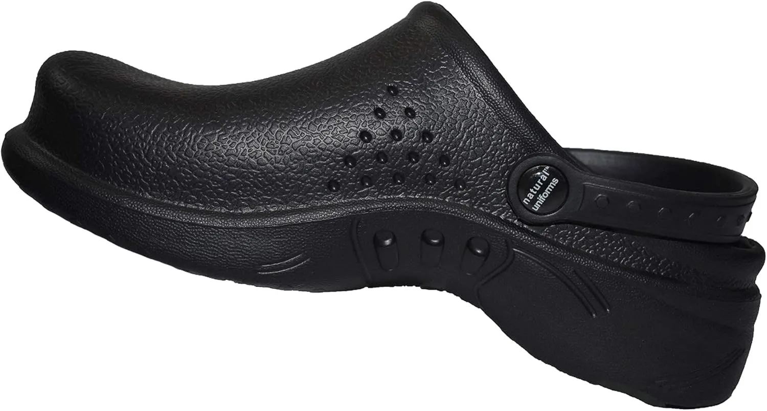 Natural Uniforms Ultralite Women's Clogs with Strap, Nursing Medical Work Mule