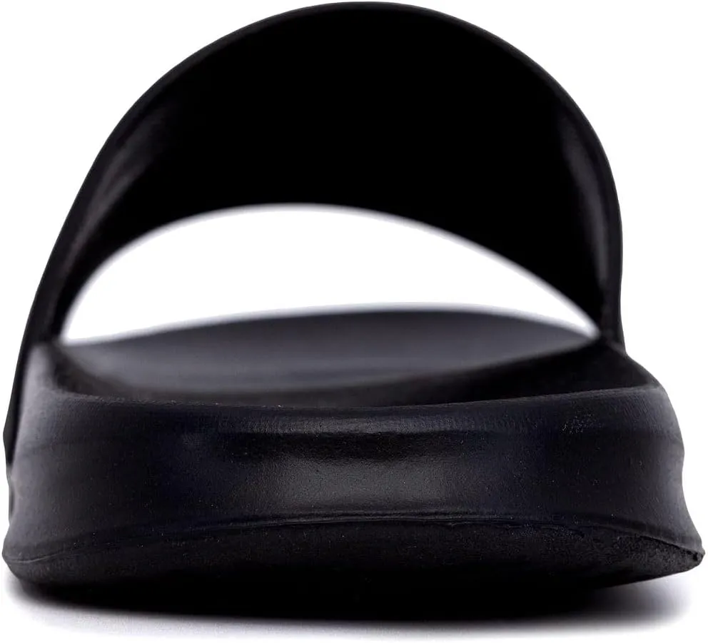 Nautica Men's Open Toe Slide Sandals - Comfortable Indoor & Outdoor Shower Slippers