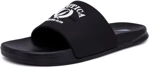 Nautica Men's Open Toe Slide Sandals - Comfortable Indoor & Outdoor Shower Slippers