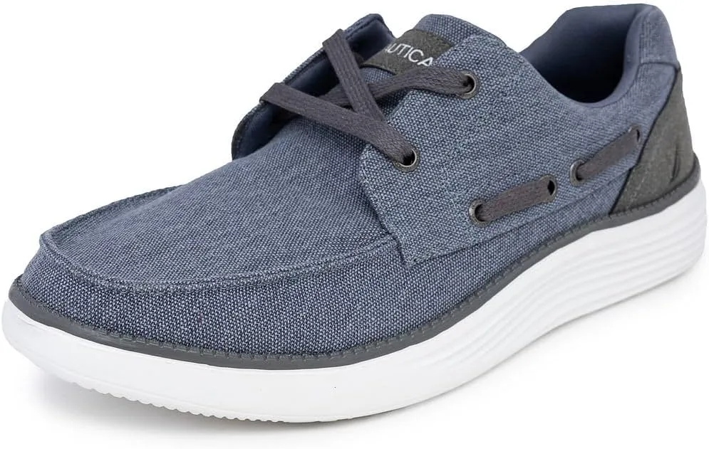 Nautica Men's Slip-On Casual Loafers Comfort Sneaker - Elastic Stretch Moccasin - Athletic Walking Shoe-Pearson