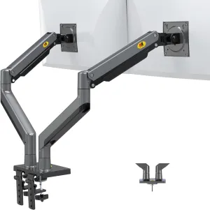 NB North Bayou Dual Monitor Arm Ultra Wide Full Motion Swivel Monitor Mount for 22''-32'' Monitors Load Capacity from 4.4 to 26.4lbs for Each Arm Height Adjustable Monitor Stand G35