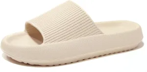 NewDenBer Cloud Slides Slippers for Women and Men Soft Cushioned Thick Sole Shower Bathroom Indoor Outdoor House Slide Sandals