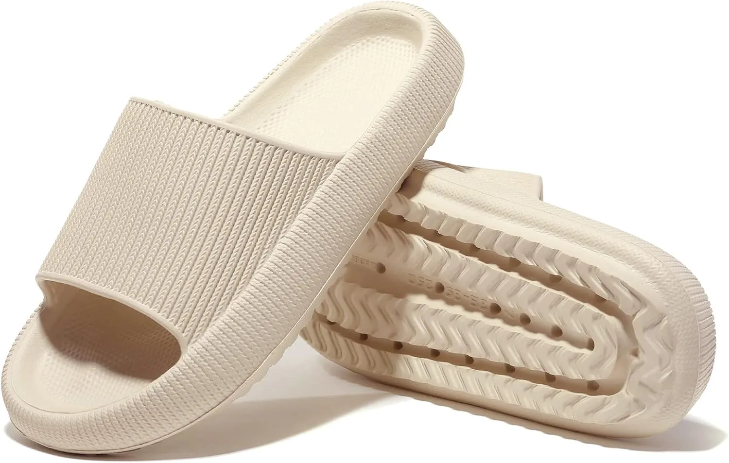 NewDenBer Cloud Slides Slippers for Women and Men Soft Cushioned Thick Sole Shower Bathroom Indoor Outdoor House Slide Sandals