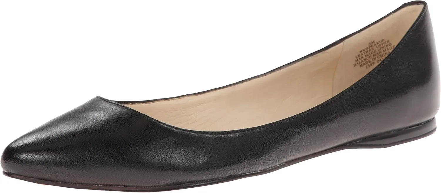 Nine West Women's Speakup Ballet Flat, Black, 10.5