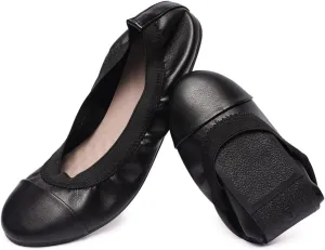 NITTI Women's Ballet Flats Classic Round Toe Flats Shoes Casual Comfort Slip On Soft Walking Shoes