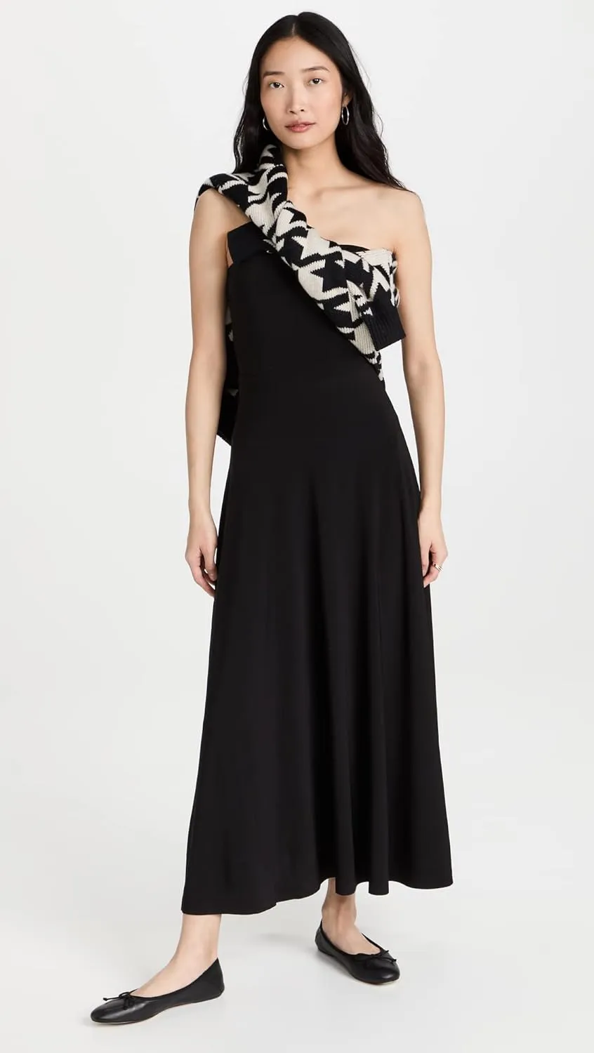 Norma Kamali Women's Strapless Flared Dress to Midcalf