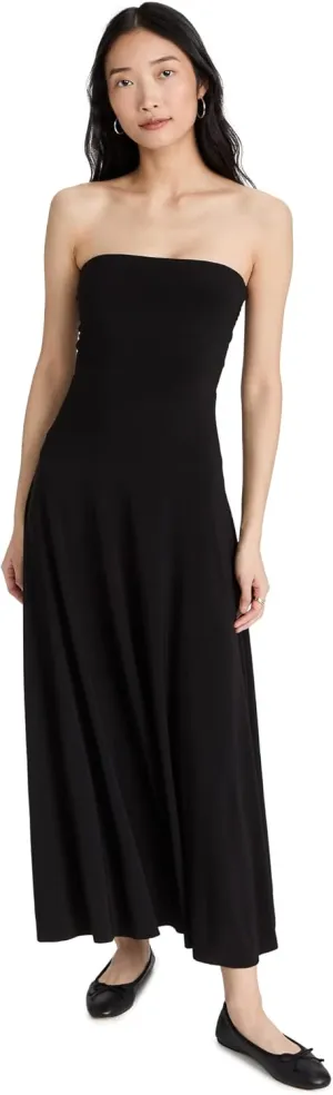 Norma Kamali Women's Strapless Flared Dress to Midcalf