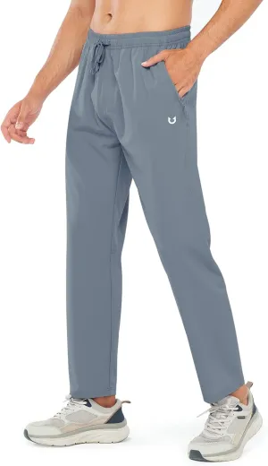 NORTHYARD Men's Athletic Pants Running Workout Joggers Lightweight Gym Jogging Track Casual Sweatpants with Zipper Pockets