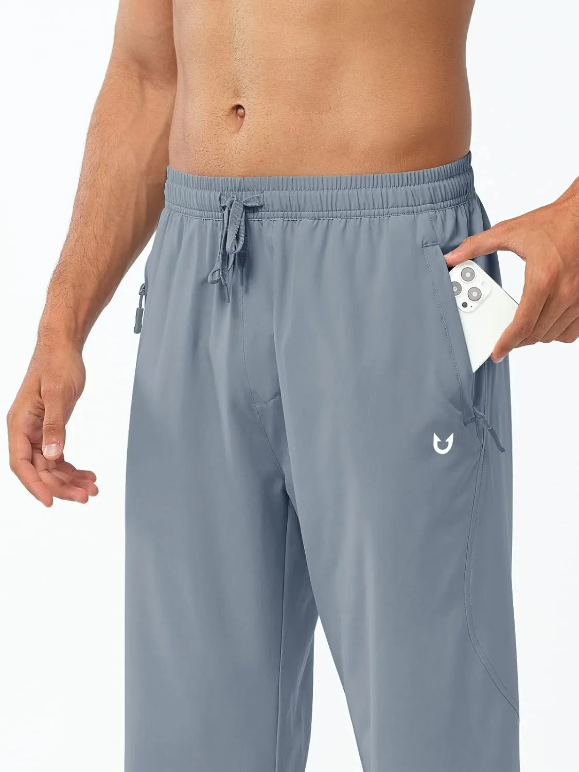 NORTHYARD Men's Athletic Pants Running Workout Joggers Lightweight Gym Jogging Track Casual Sweatpants with Zipper Pockets