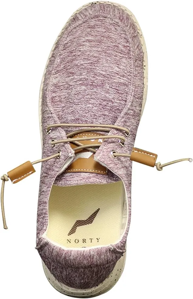 NORTY Women's Loafers & Slip-Ons - Casual Boat Shoes - Lace-Up Slip On Shoes Women