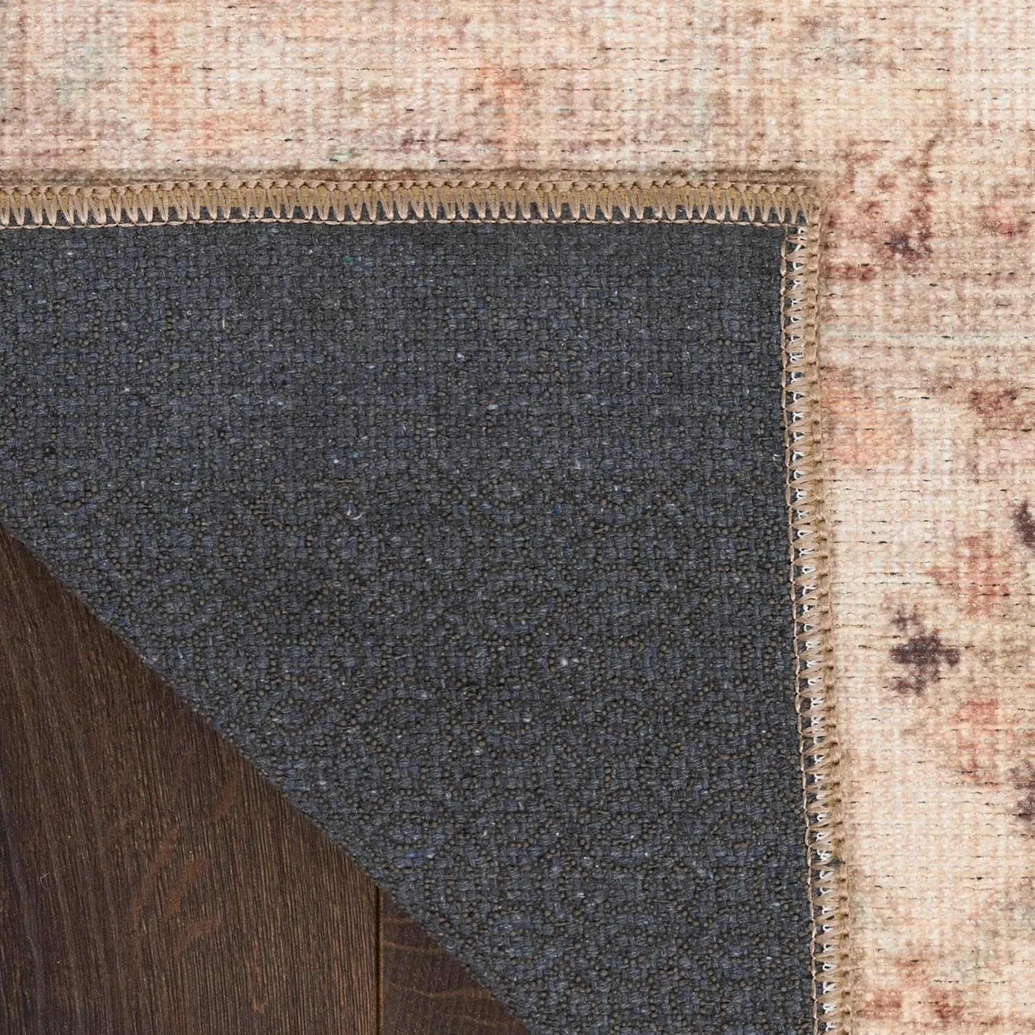 Nourison Vintage Washables Beige 2' x 6' Area Rug - Easy Clean, Non Shedding, Bed Room, Living Room, Dining Room, Kitchen (6' Runner)