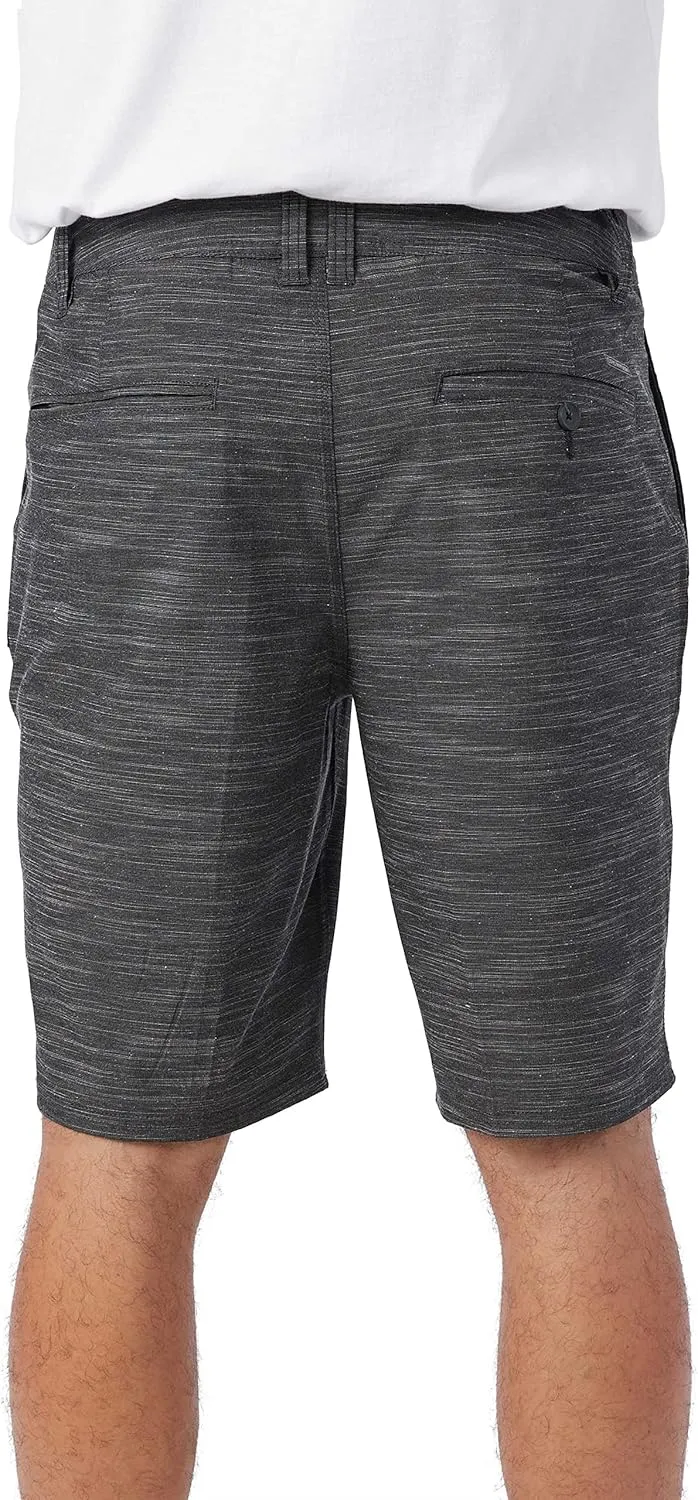 O'NEILL Men's Khaki Shorts, 20-Inch Outseam, Stretch Quick Dry Slub Fabric, Hybrid Chino Shorts Men, Casual and Active Wear
