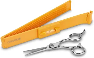 Original CreaClip MEDIUM and Scissors For FINE, THIN HAIR - As seen on Shark Tank - Hair Cutting Tool for Layers Bangs Split Ends Kids Hair Cut, Hair Cutting Guide