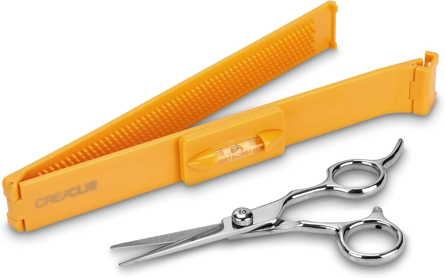 Original CreaClip MEDIUM and Scissors For FINE, THIN HAIR - As seen on Shark Tank - Hair Cutting Tool for Layers Bangs Split Ends Kids Hair Cut, Hair Cutting Guide