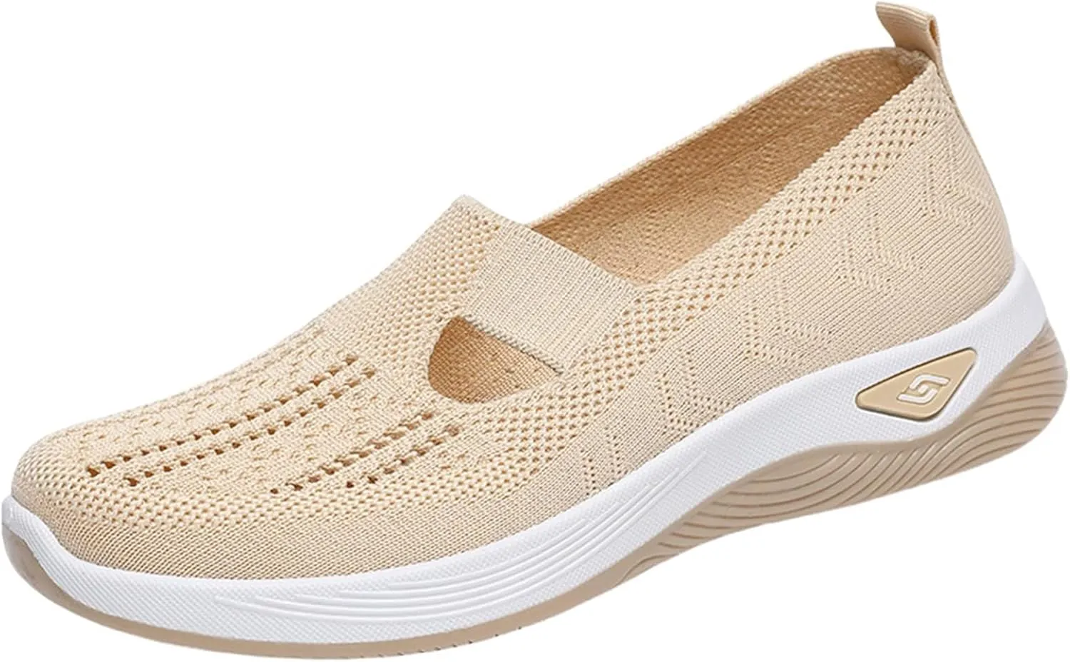 Orthopedic Shoes for Women，Breathable Comfort Wear Orthowear Walking Shoes，Cushionaire Wide Width Sneakers Diabetic Arch Support Sneakers Soft Slip On Shoe Comfortable