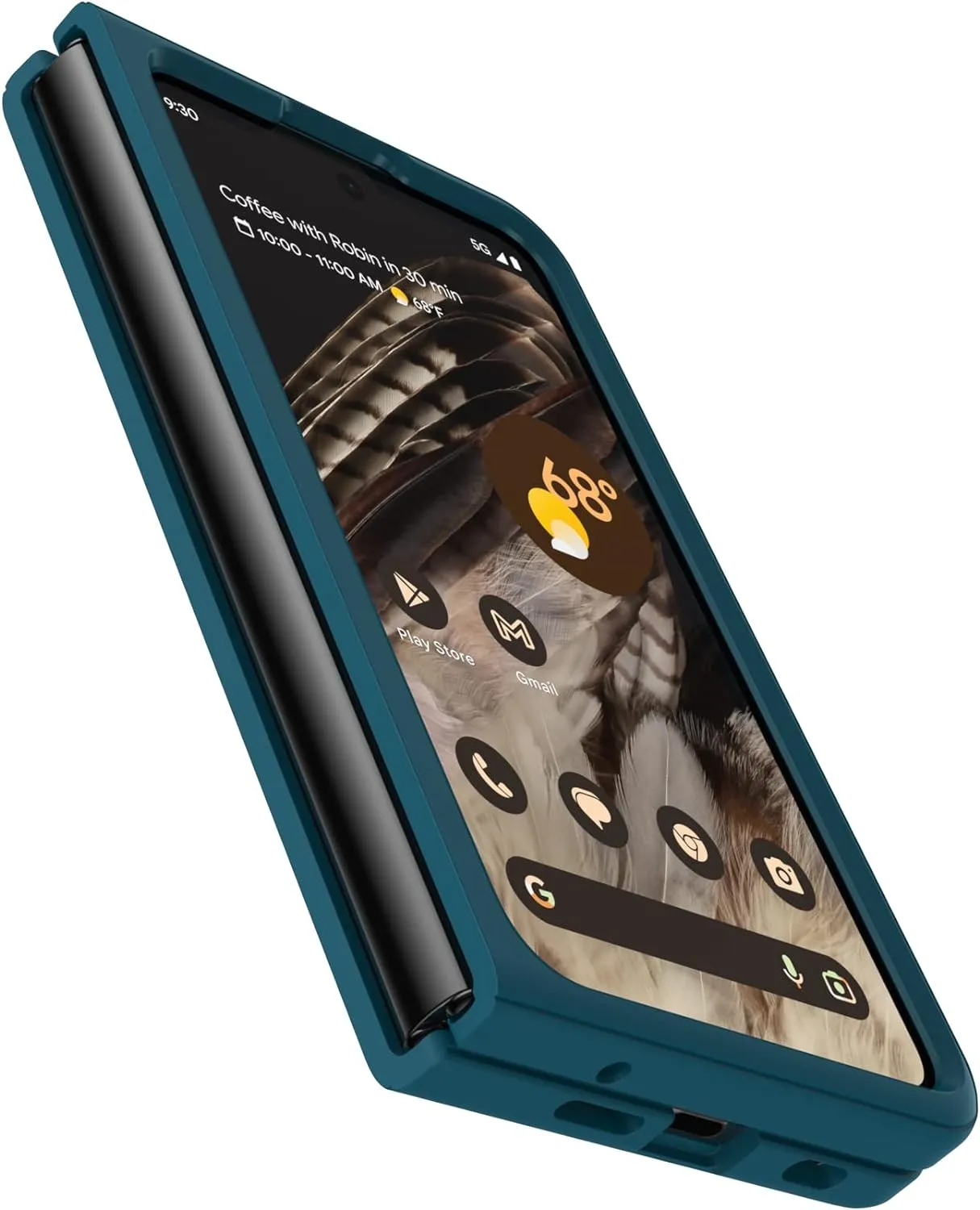 OtterBox Thin Flex Series case for Google Pixel FOLD - Pacific Reef (Blue)