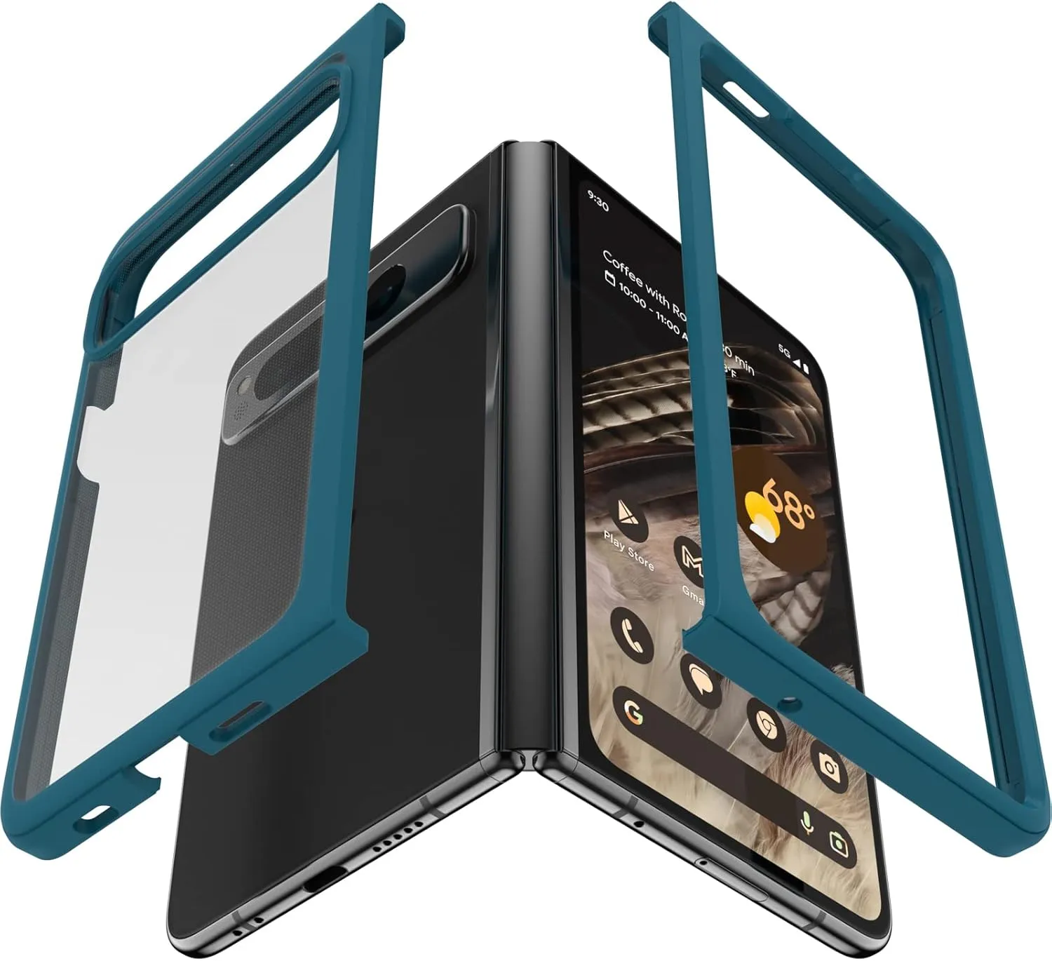 OtterBox Thin Flex Series case for Google Pixel FOLD - Pacific Reef (Blue)