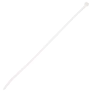 Panduit PLT2M-C Pan-Ty Cable Tie, Nylon 6.6, Miniature Cross Section, Curved Tip, Plenum-Rated, 18lbs Min Tensile Strength, 2" Max Bundle Diameter, .043" Thickness, .098" Width, 8" Length (Pack of 100)