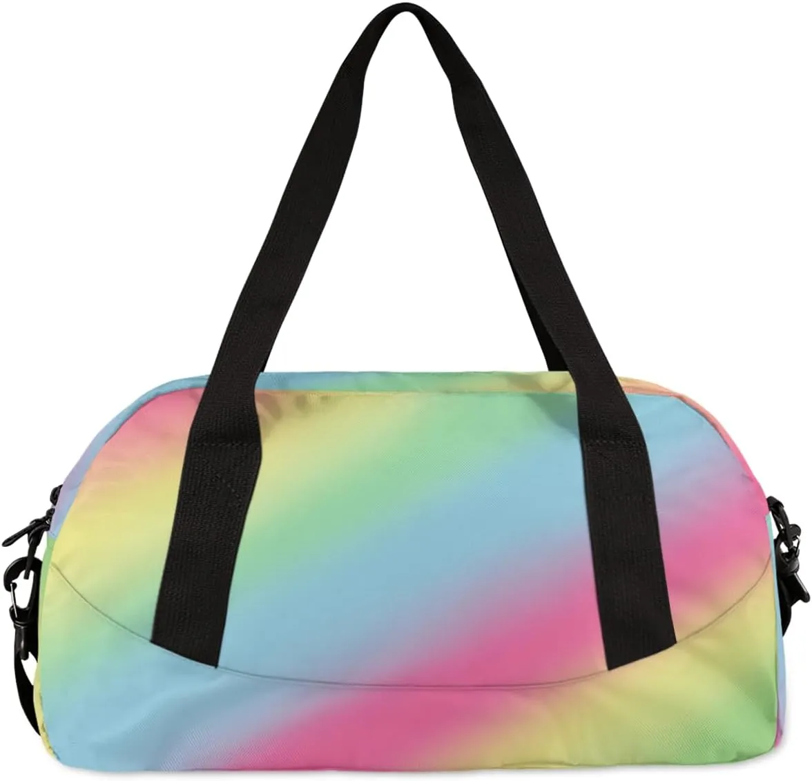 Personalized Cheer Bag for Kids Girls and Boys with Name Custom Sport Duffle Bag for Kids Girls and Boys Overnight Sleepover Bag Travel Bag Weekender Bag for Dance Gift Rainbow Cheer