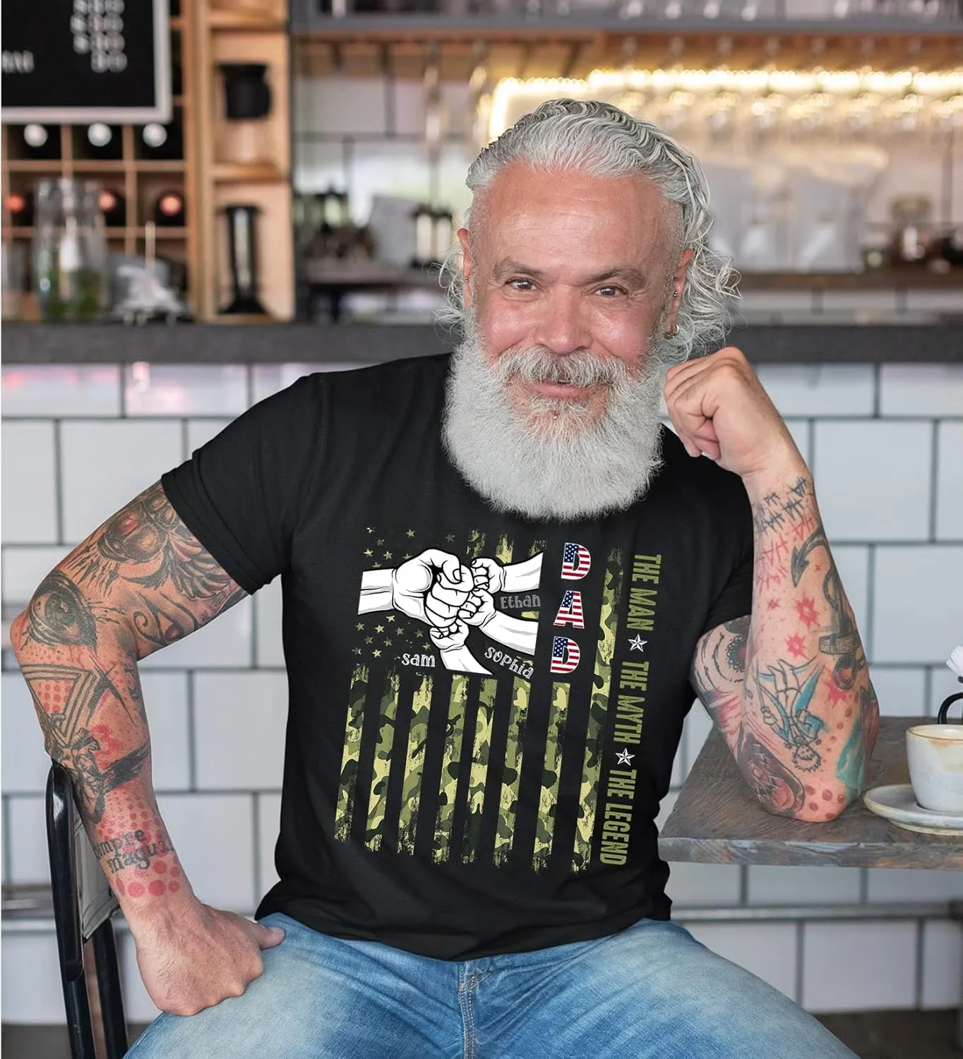Personalized Team Dad Shirt, Custom Dad Shirts for Men, Dad Shirt Lifetime Member, Personalized Daddy Grandpa Shirt