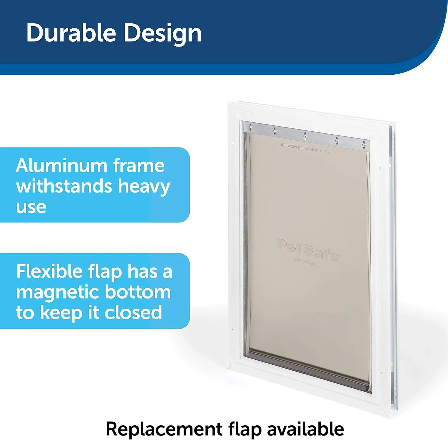 PetSafe Freedom Aluminum Dog and Cat Door - Durable Frame - Small, Medium, Large, X-Large