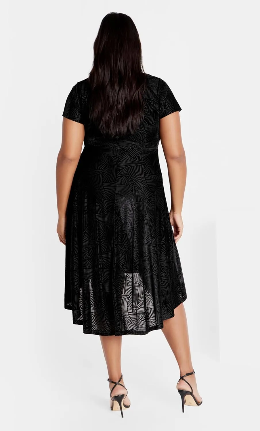 Plus Size Dress Sienna Zebra in Black