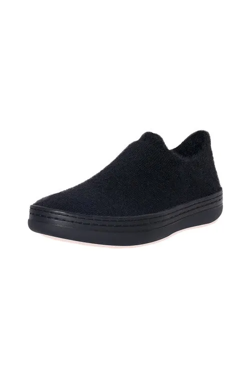 Plush Mohair Stretch Slip On Sneaker
