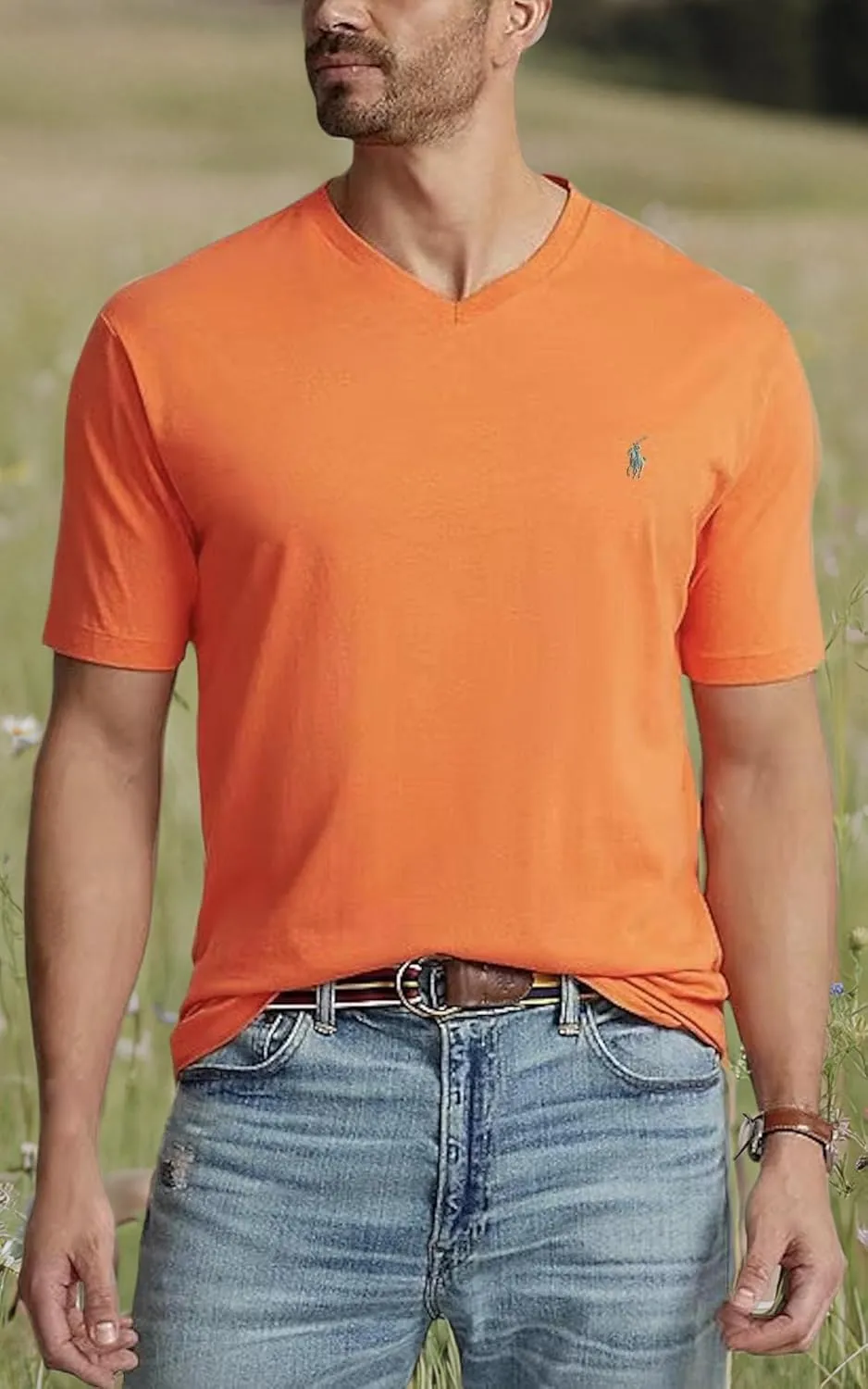 Polo Ralph Lauren Men's V Neck Classic Fit T-Shirt