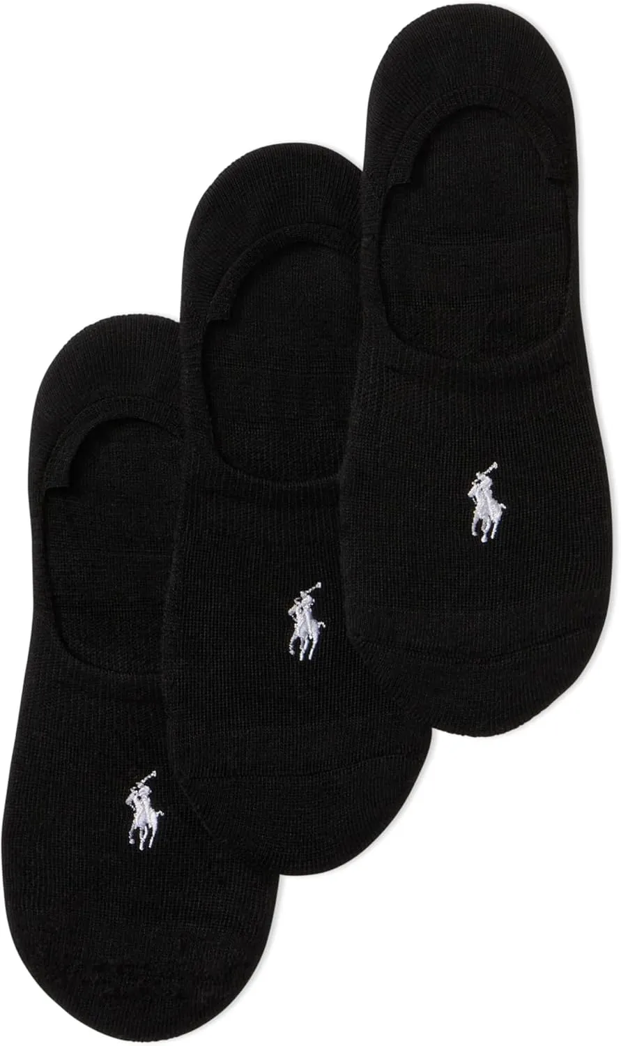 POLO RALPH LAUREN Women's Classic Sport Sneaker Liner Socks - 3 Pair Pack - Non-slip Gripper & Arch Support
