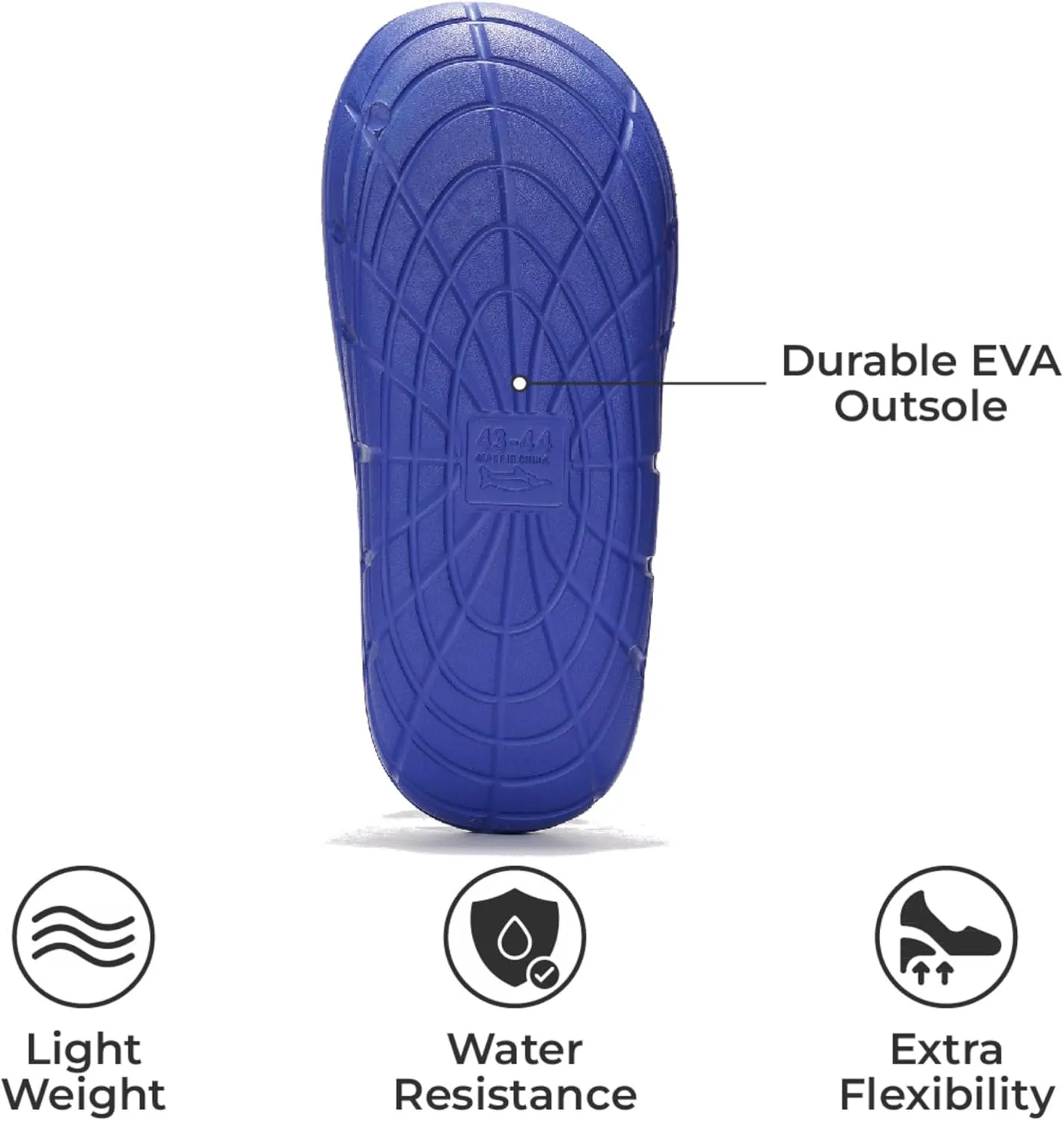 Project Cloud Mens Sandals - Lightweight and Flexible EVA Recovery Slides for Men with Ultra Bouncy Latex Insole - Comfortable Water Resistant Slippers for Men Footwear (Dean)