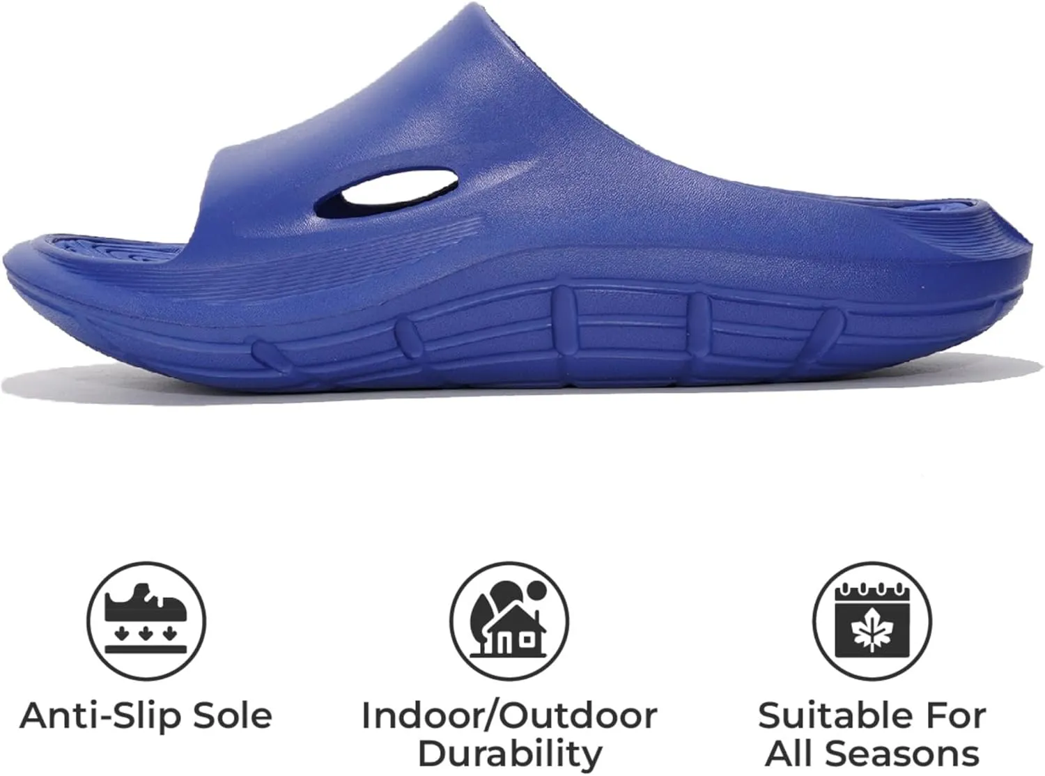 Project Cloud Mens Sandals - Lightweight and Flexible EVA Recovery Slides for Men with Ultra Bouncy Latex Insole - Comfortable Water Resistant Slippers for Men Footwear (Dean)