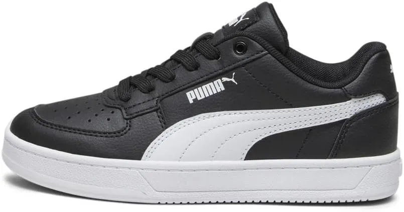 PUMA Caven Sneaker, Black White, 6 US Unisex Big Kid