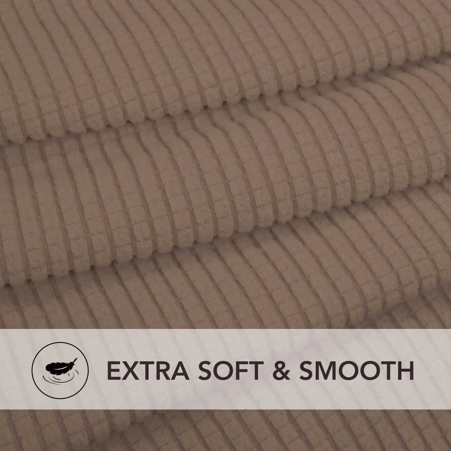 PureFit Stretch Sofa Slipcover – Spandex Jacquard Non Slip Soft Couch Sofa Cover, Washable Furniture Protector with Non Skid Foam and Elastic Bottom for Kids (Sofa, Camel)