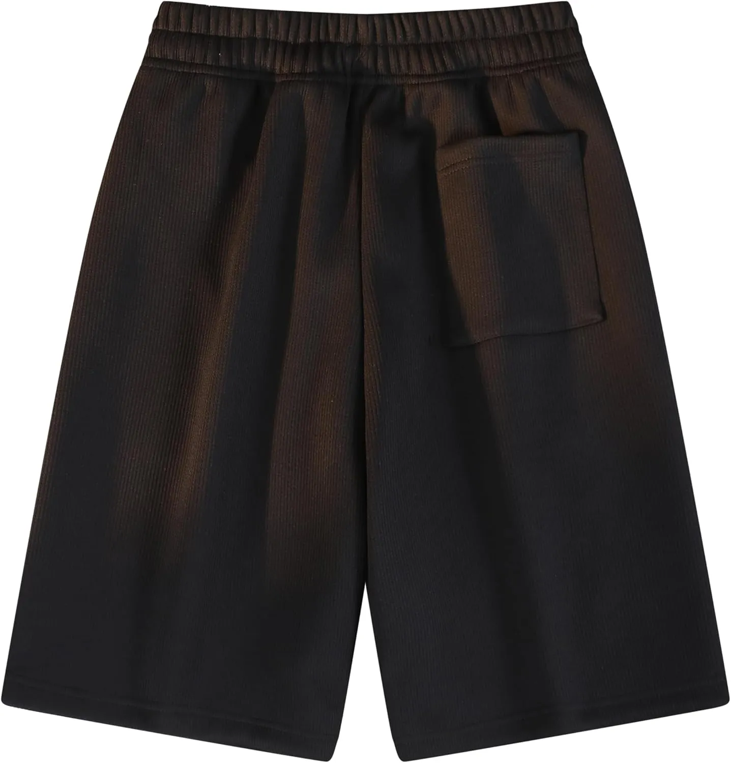 Pursky Men's Shorts Casual Elastic Waist Shorts Flat Front Short Athletic Pants with Pockets