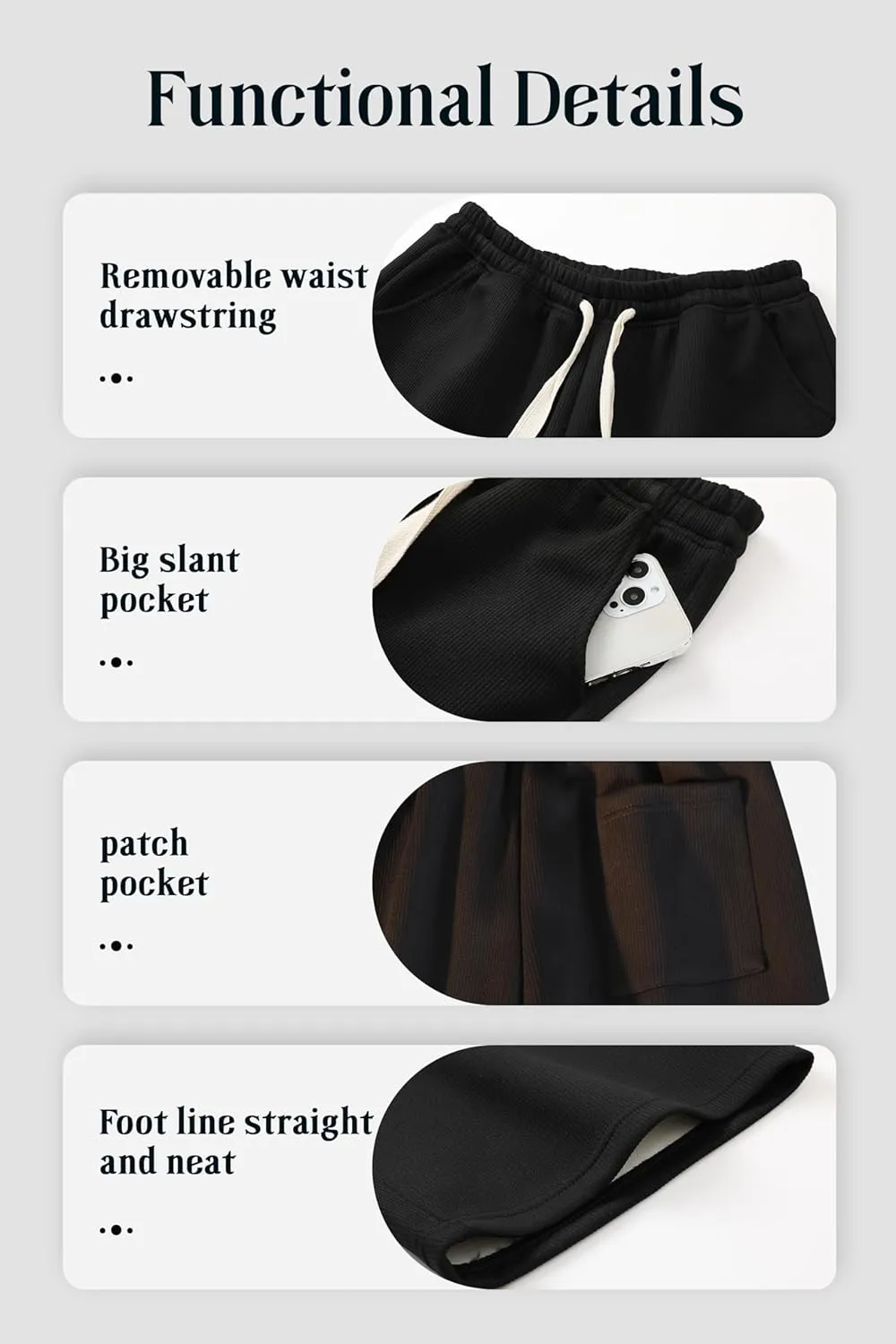 Pursky Men's Shorts Casual Elastic Waist Shorts Flat Front Short Athletic Pants with Pockets