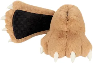 QinRuan Monster Paw Slippers, Fuzzy Animal Claw Comfortable Warm Plush Bear Paw Shoes