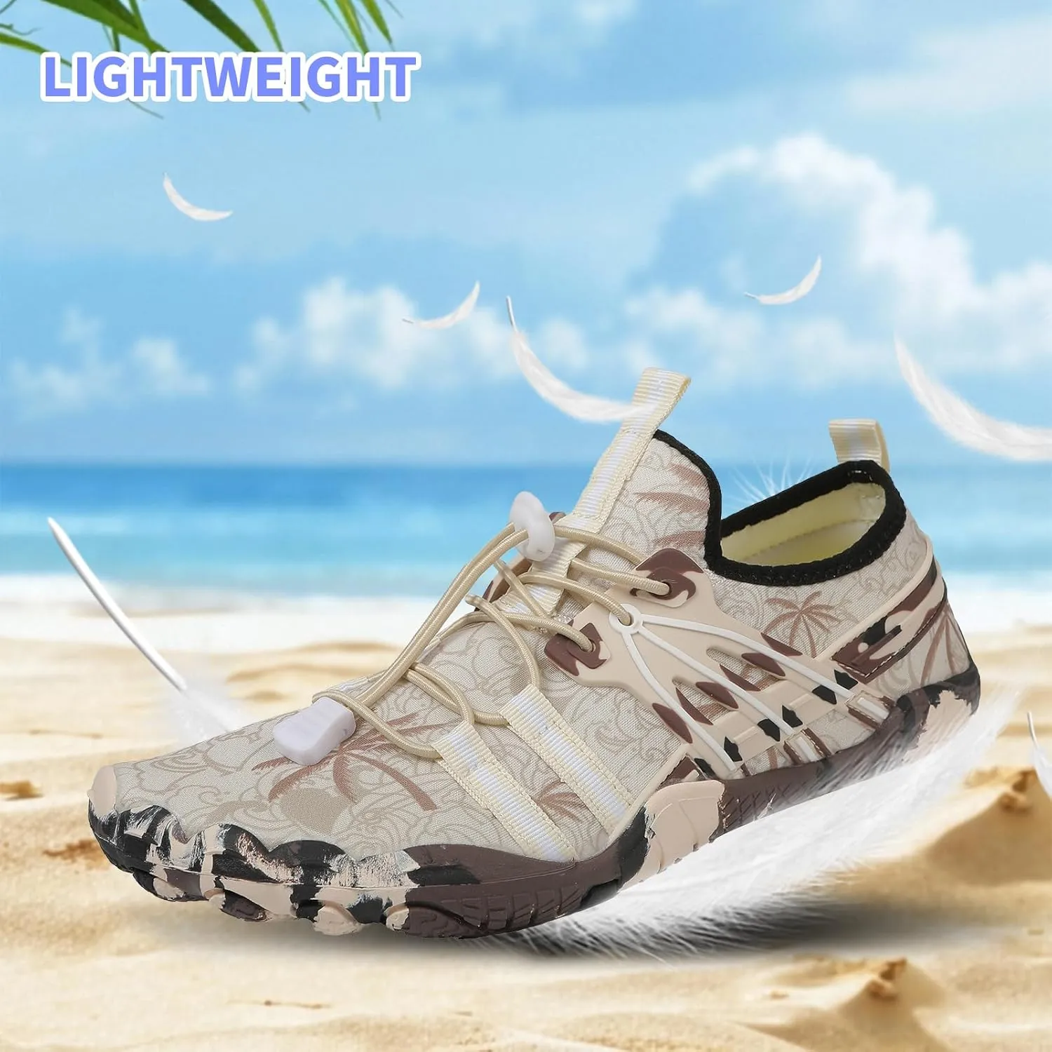 Quick Dry Barefoot Beach & Pool Shoes - Slip-on for Women & Men, Surf, Yoga & Water Sports