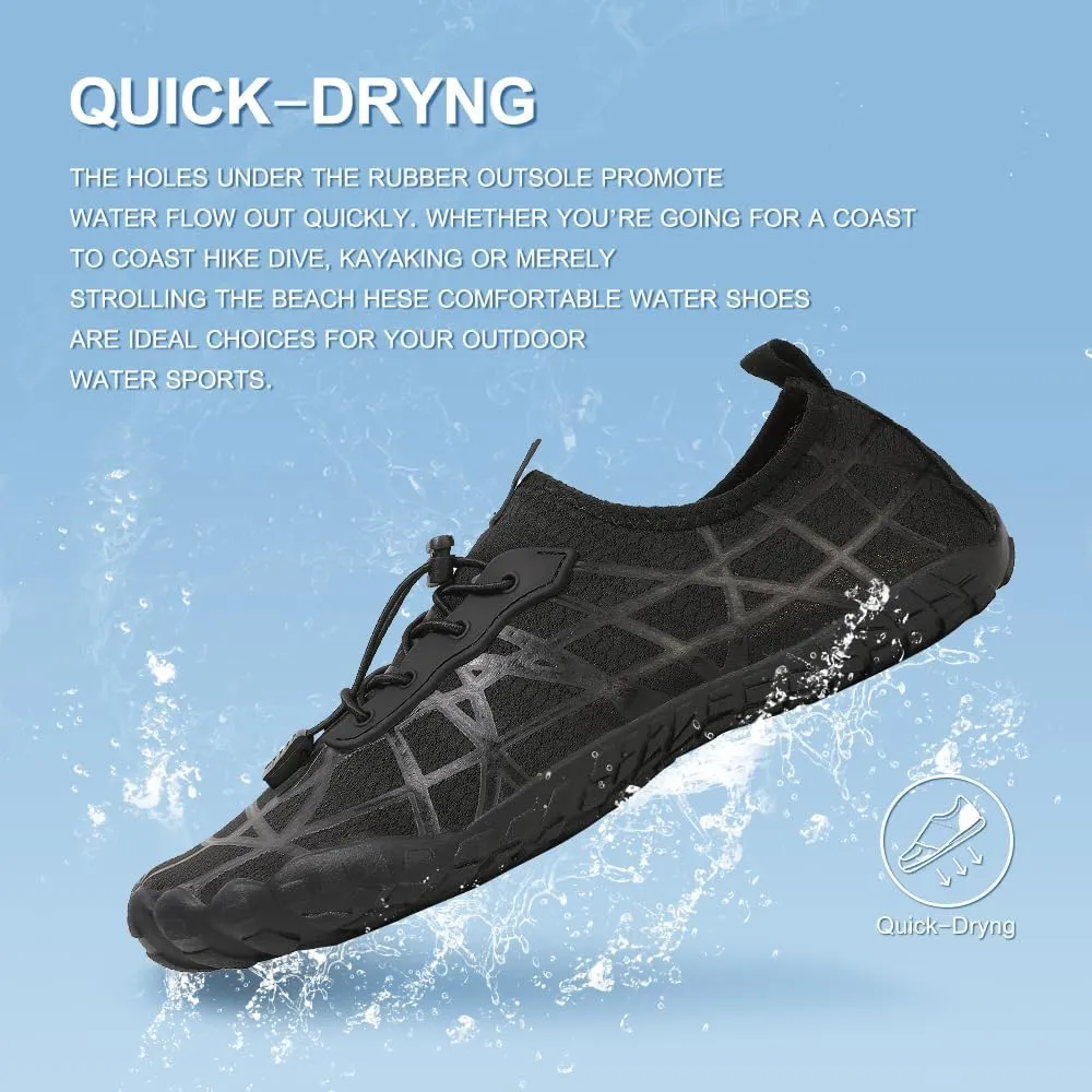 Quick Dry Barefoot Beach & Pool Shoes - Slip-on for Women & Men, Surf, Yoga & Water Sports