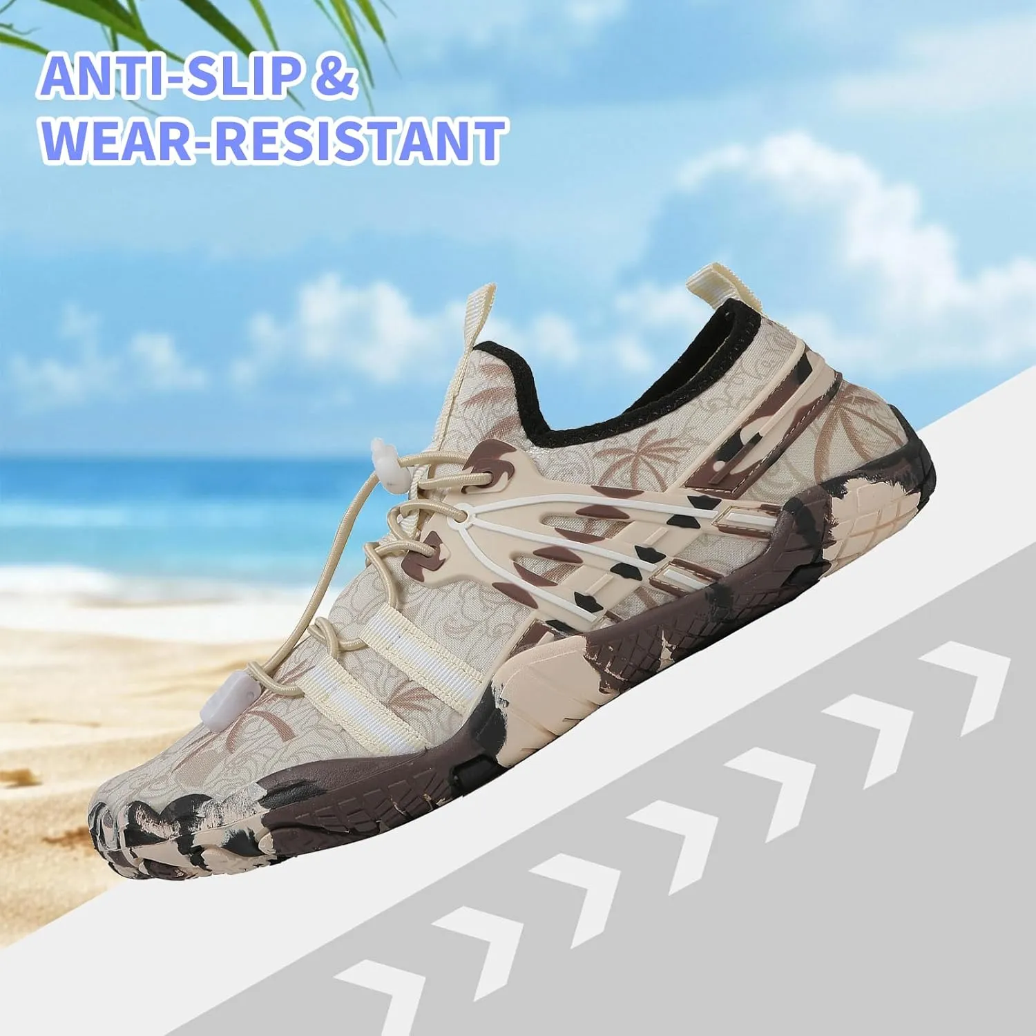 Quick Dry Barefoot Beach & Pool Shoes - Slip-on for Women & Men, Surf, Yoga & Water Sports