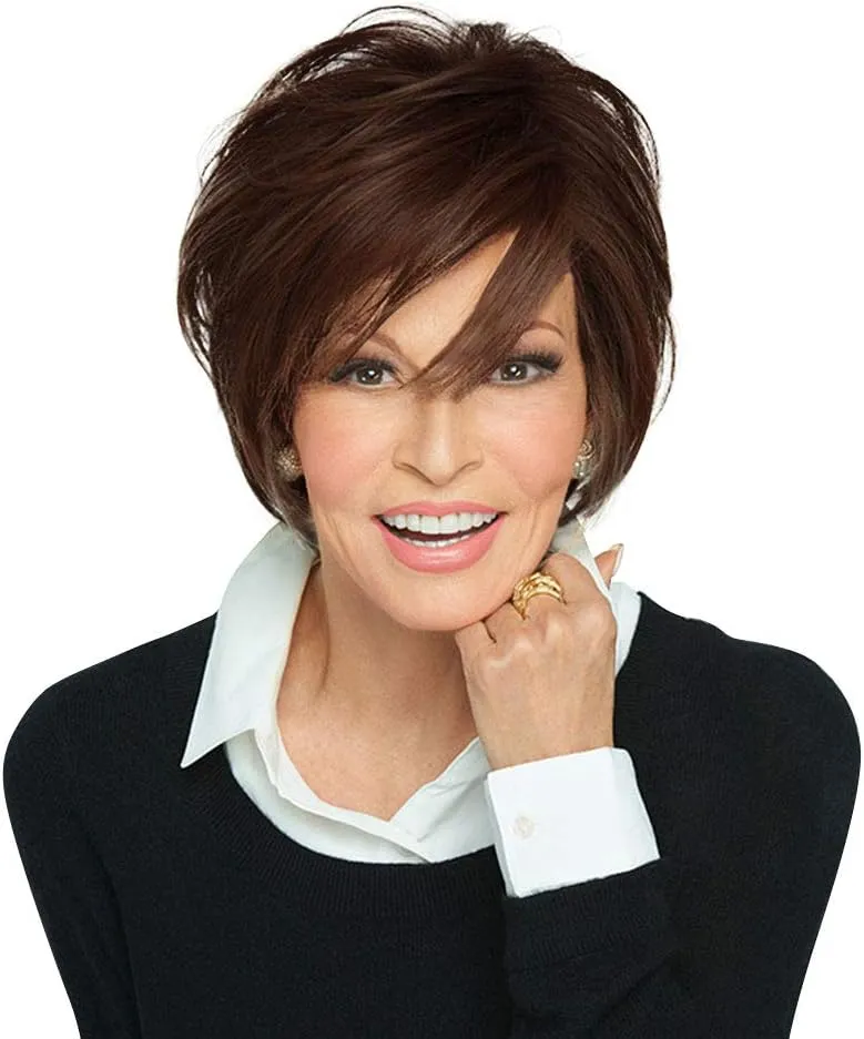 Raquel Welch Easy Does It Natural Looking Short Wedge Wig by Hairuwear, Average Cap, Rl6/30, Copper Mahogany
