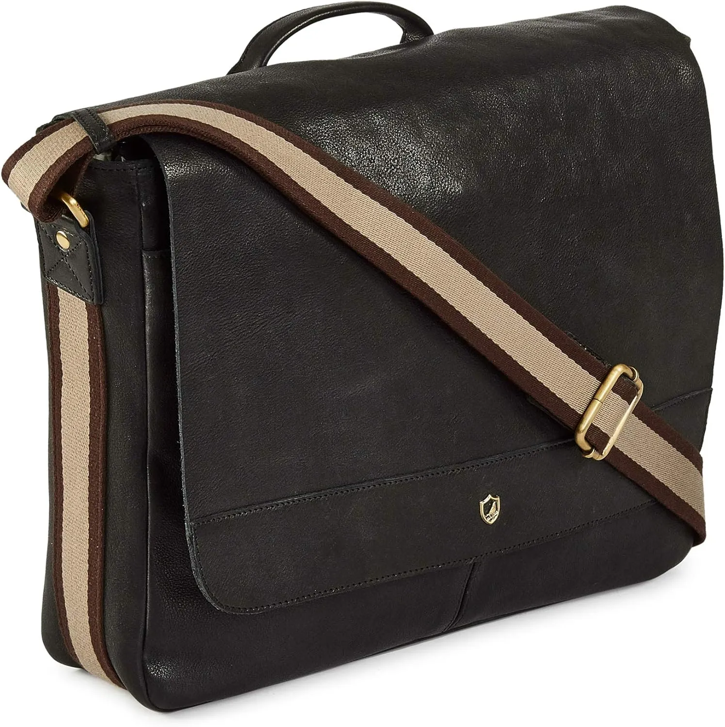 Real Leather Laptop Bag Men Women Distressed Vintage Messenger Satchel Shoulder Bag