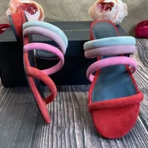 Rebecca Minkoff Red Leather Sandals 6