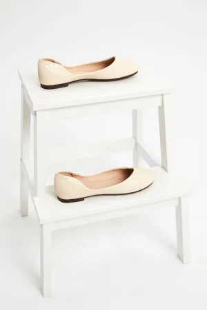 Red Quilted Ballet Flat