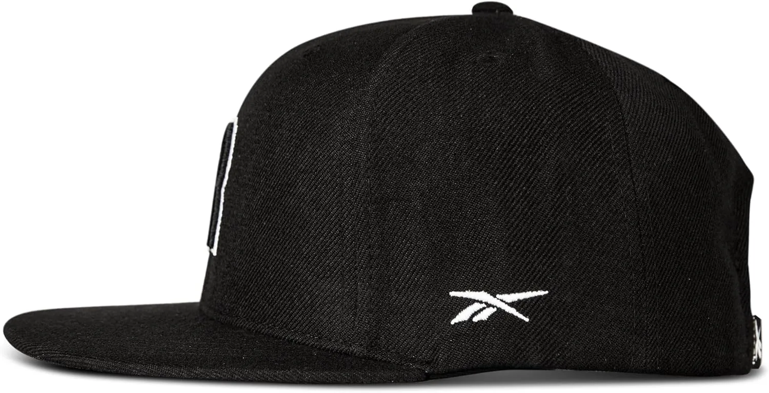 Reebok Identity Drop R Hat | Cap | Baseball | Flat Brim | Snapback | Adjustable | Retro | Casual | Streetwear | Gym