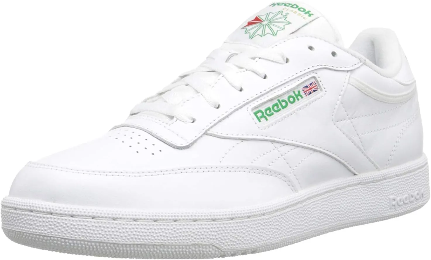 Reebok Men's Club C Sneaker,White,10 M