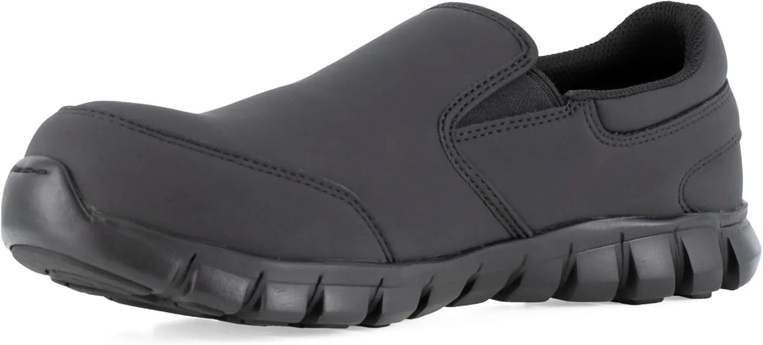 Reebok Work Men's Sublite Cushion CT Slip-On Black/Medium / 9.5