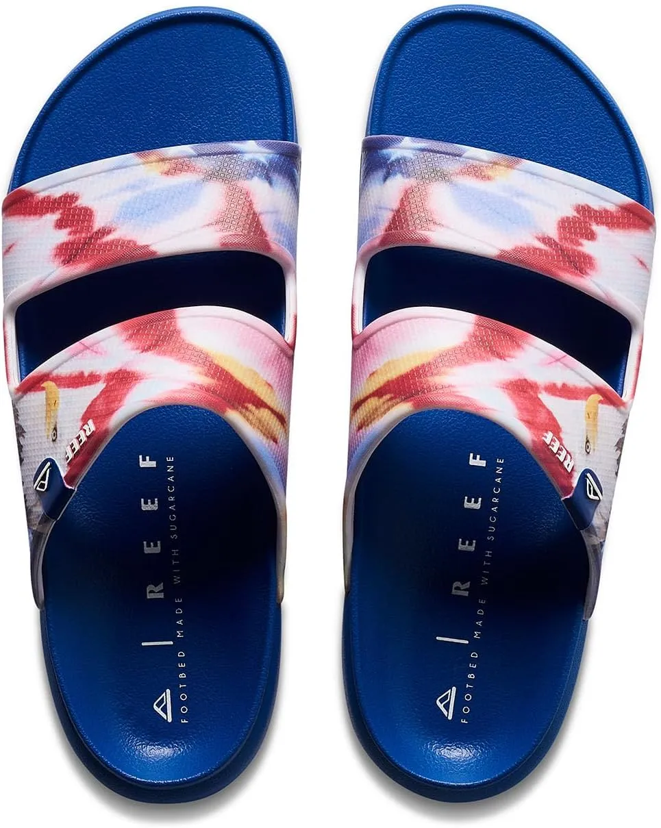 REEF Oasis Double Up Men's Waterproof Slide Sandal, Soft and Supportive Molded Footbed